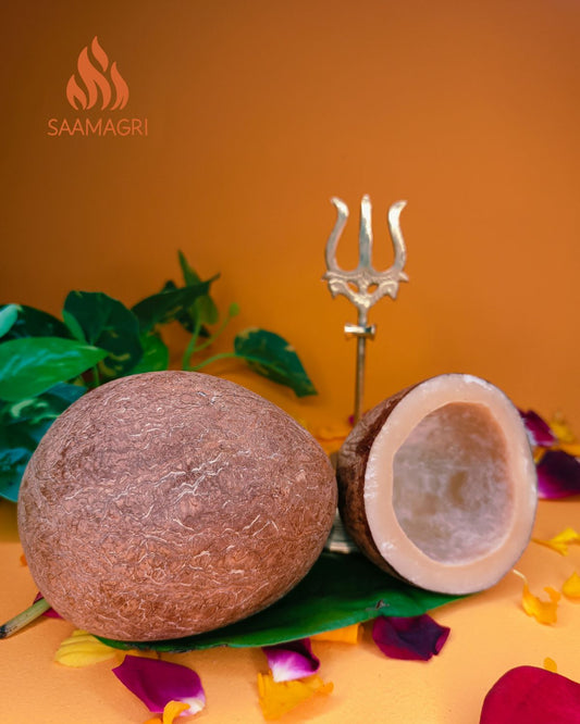 Dry Coconut (सूखा नारियल/ गोला) Nariyal for Puja