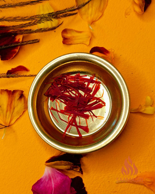 Organic Saffron (साबुत केसर) Sabut Kesar for Puja
